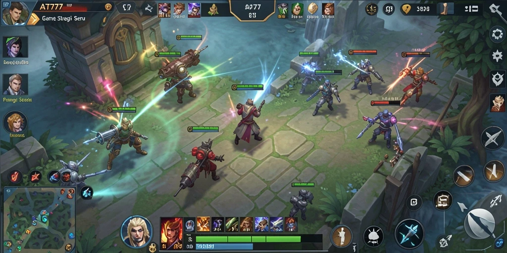 Tampilan gameplay menarik dari AT777 dalam aksi SLG.