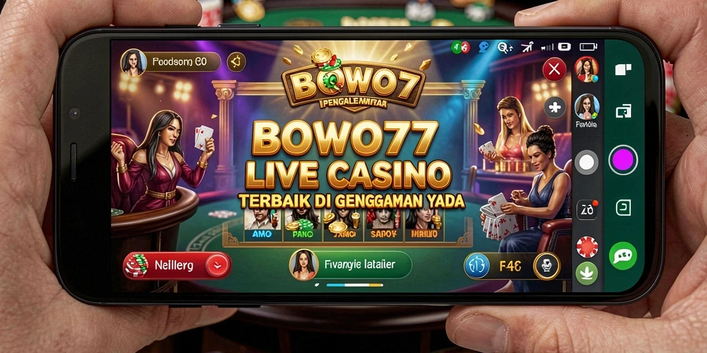Tampilan gameplay Live Casino BOWO77 yang mengesankan dan interaktif.