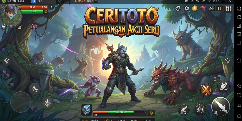 Tampilan seru dari gameplay CERITOTO yang menegangkan.