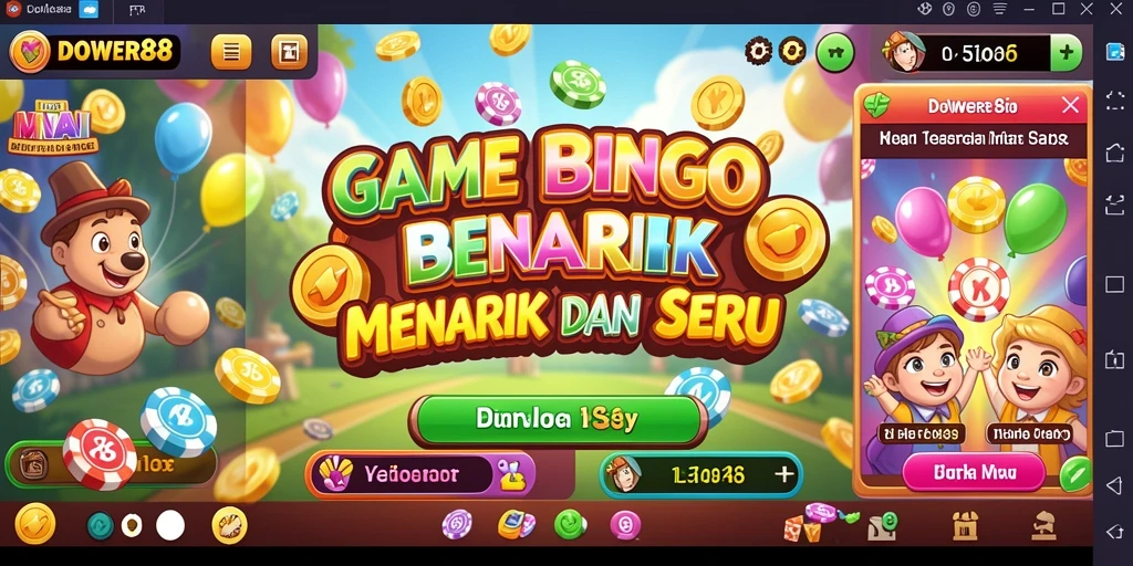 Tampilan screenshot DOWER88 dengan gameplay seru Bingo.