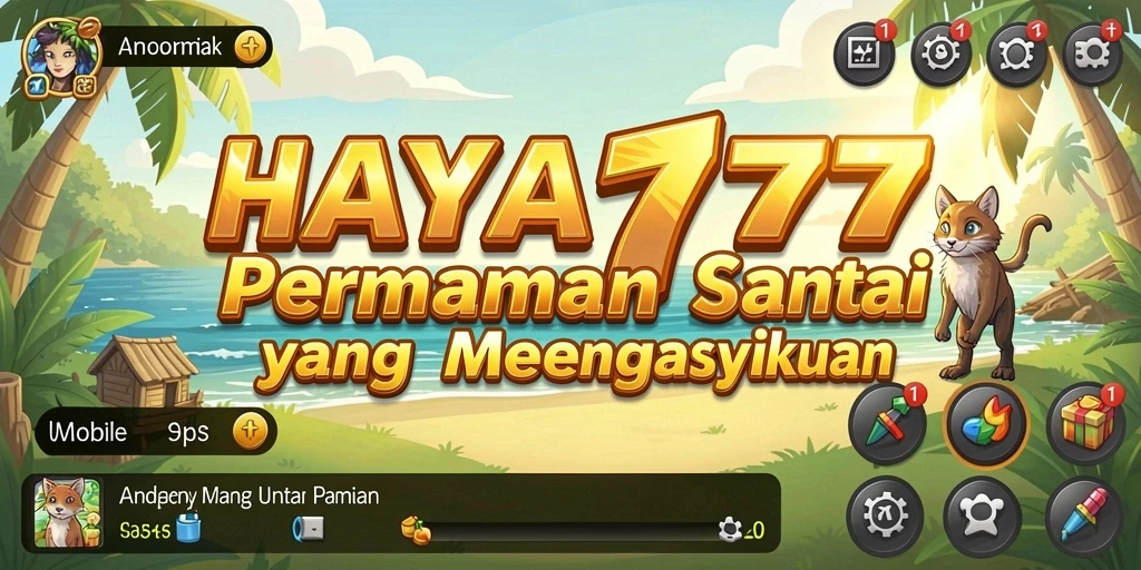 Tampilan gameplay <strong>HAYA777</strong> yang ceria dan mengasyikkan.