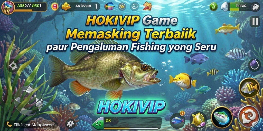 Screenshot gameplay HOKIVIP menampilkan aksi memancing yang mendebarkan.