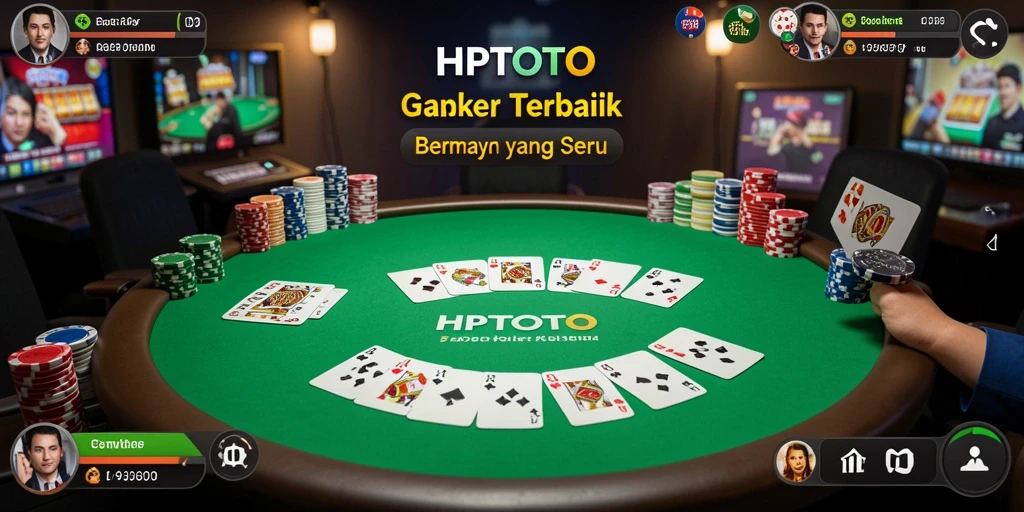 Tampilan utama HPTOTO menampilkan gameplay Poker yang seru dan interaktif.