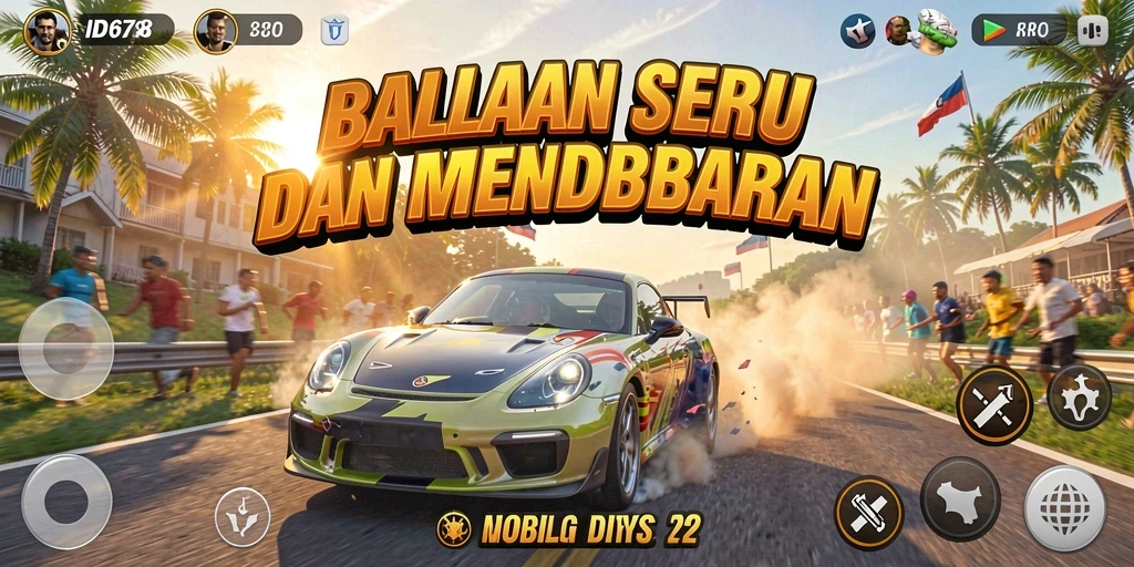 Tampilan spektakuler gameplay balapan di ID678 yang mendebarkan.
