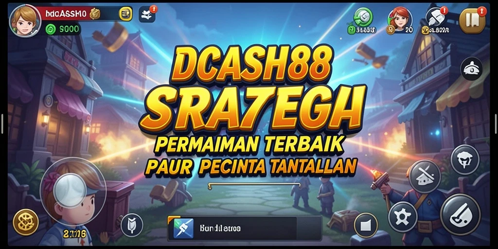Tampilan menakjubkan dari gameplay strategi IDCASH88 dengan karakter unik.