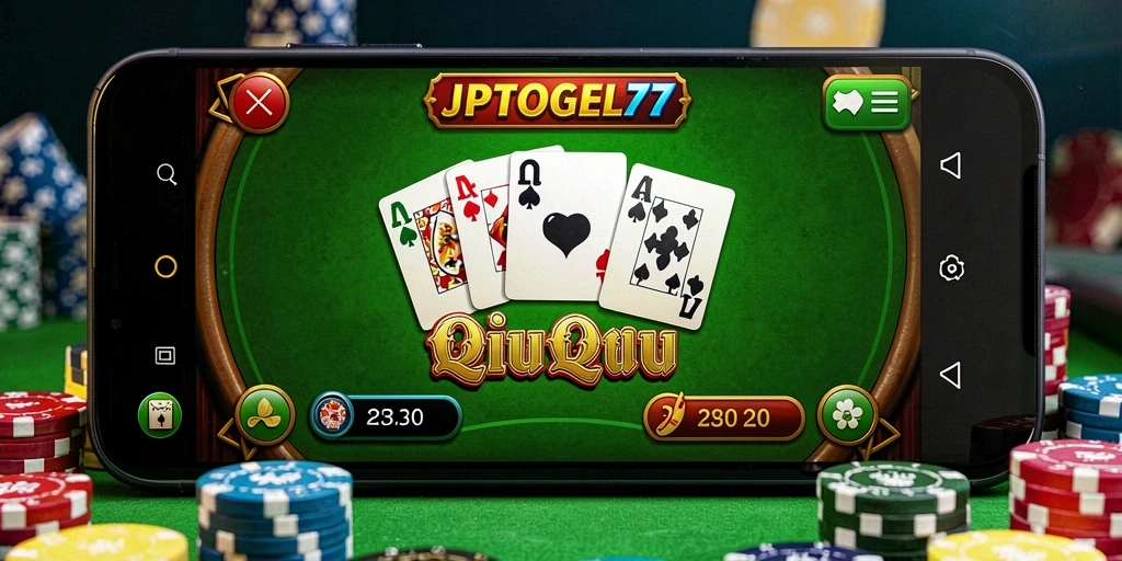 Screenshot gameplay JPTOGEL77 yang menampilkan aksi QiuQiu yang seru.