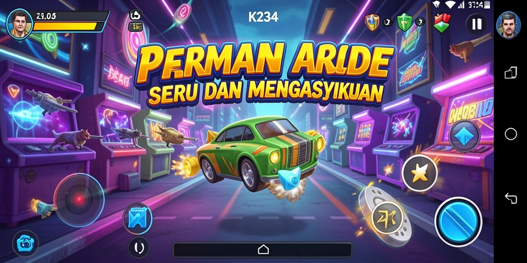 Gameplay K234 yang penuh warna dan menarik saat dimainkan.
