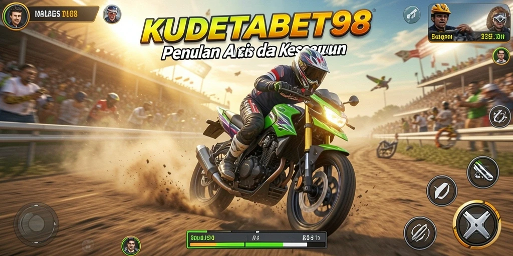 Gameplay balapan motor yang seru dan menantang di KUDETABET98.