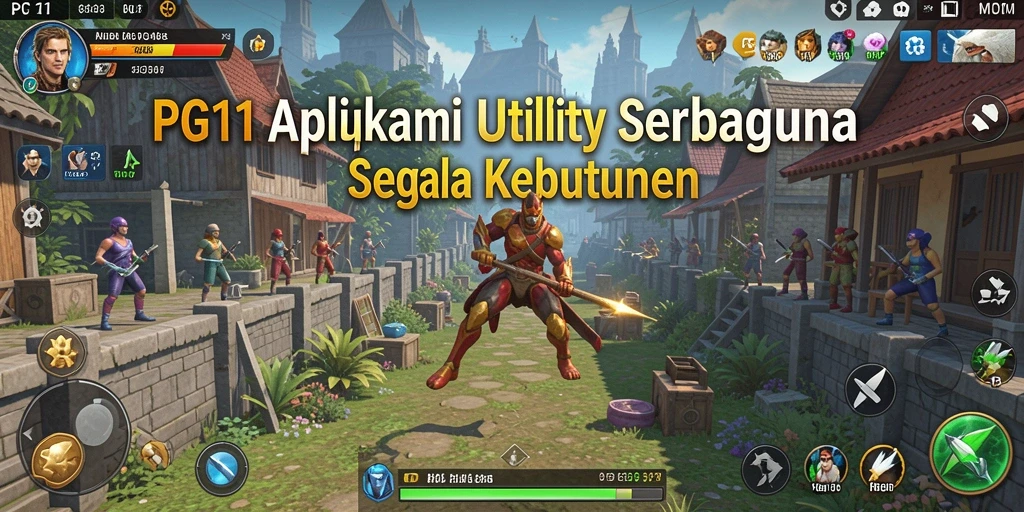 Tampilan antarmuka pengguna PG11 dengan fitur-fitur Utility yang mudah diakses.