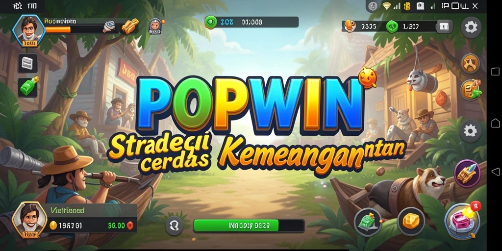 Screenshot gameplay <strong>POPWIN</strong> menampilkan aksi strategi yang mendebarkan.