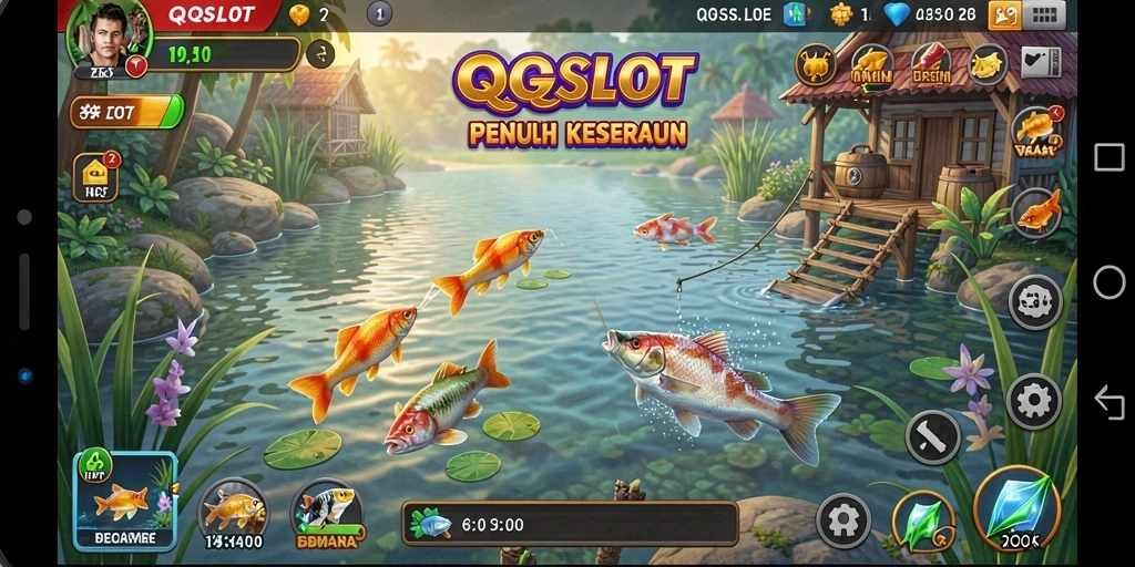 Gameplay menakjubkan dalam QQSLOT dengan pengalaman memancing yang seru.