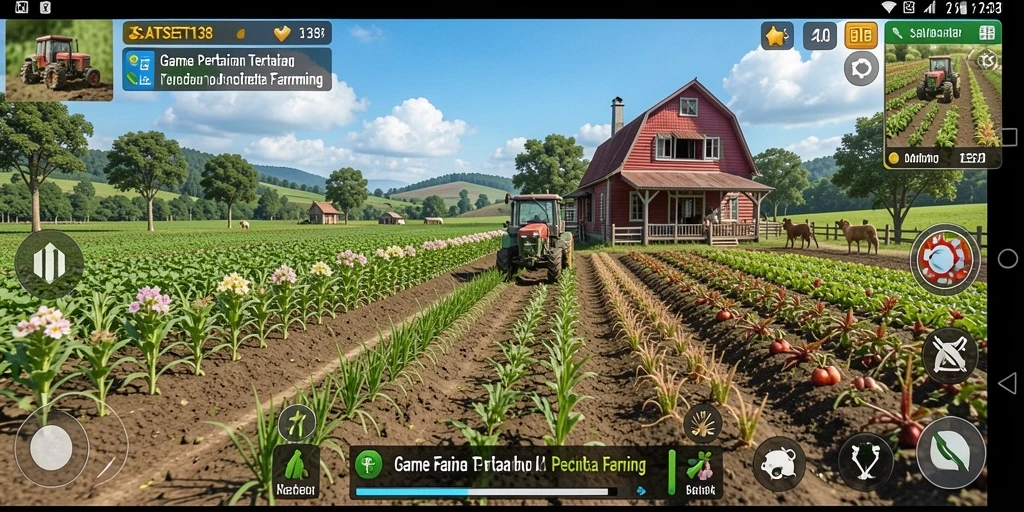 Gameplay seru SATSET138 dengan berbagai tanaman dan kebun.