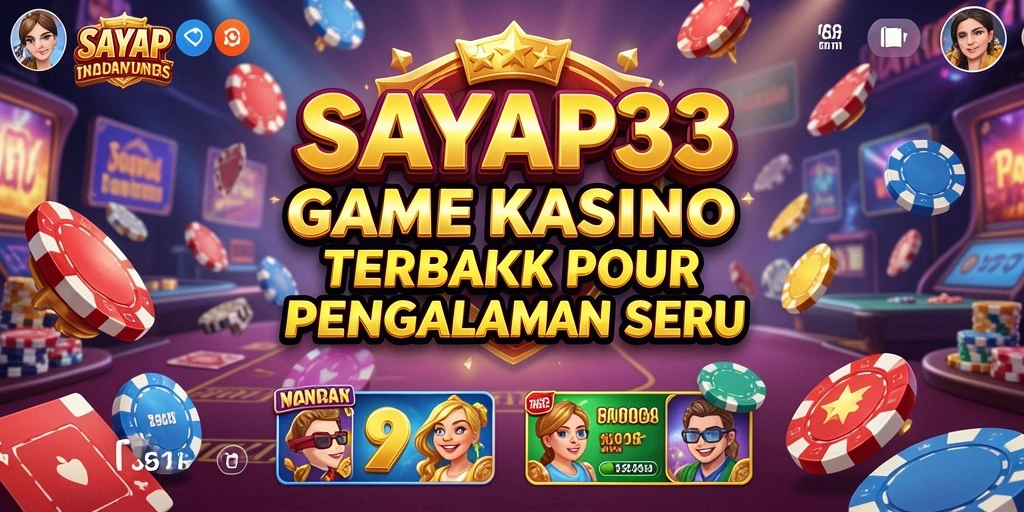 Screenshot utama SAYAP33 menunjukkan gameplay seru dan interaktif di kasino.