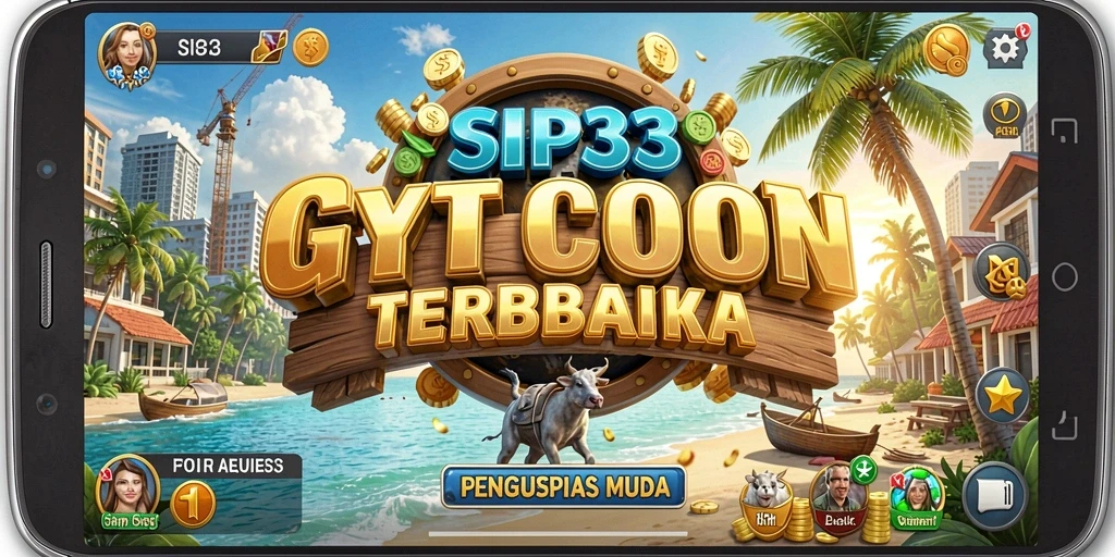 Tampilan gameplay menarik dari SIP33 dengan elemen Tycoon.