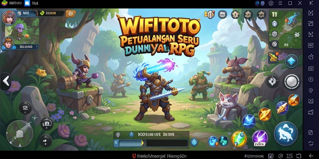 Screenshot gameplay yang menampilkan aksi seru dalam dunia RPG WIFITOTO.