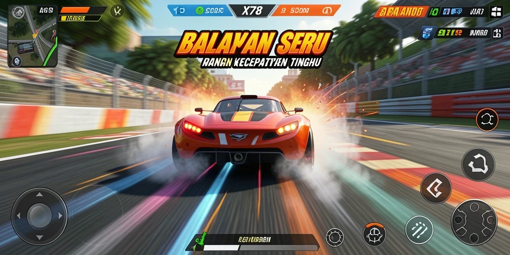 Gameplay X78 yang mendebarkan dan grafis yang menawan.